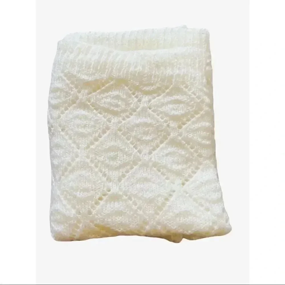 H&M Divided Ivory Knitted Oversized Womens Infinity Scarf